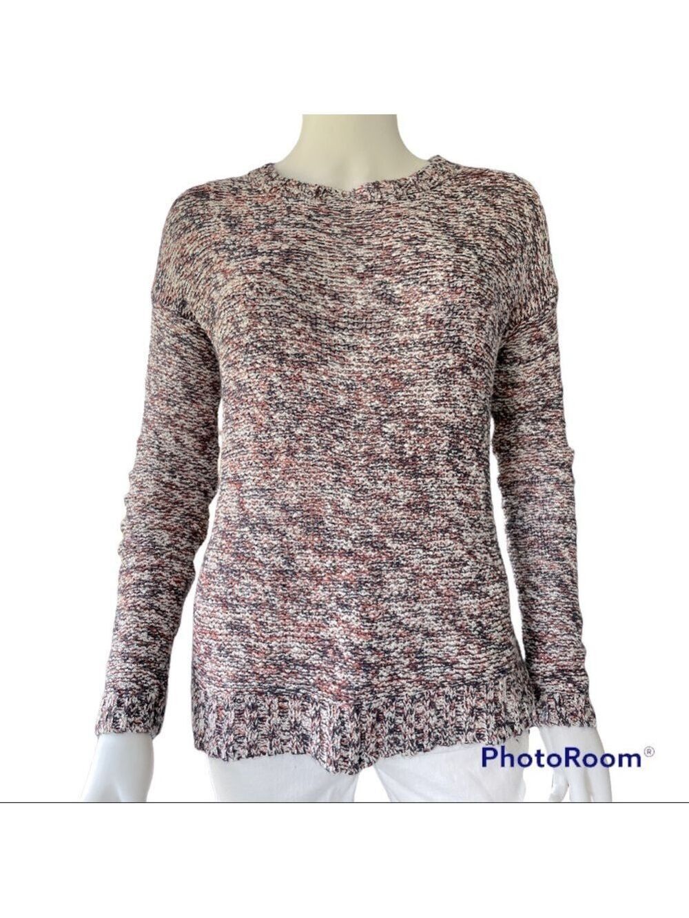 Forever 21 Boucle Sweater Red, White and Blue Size Small
